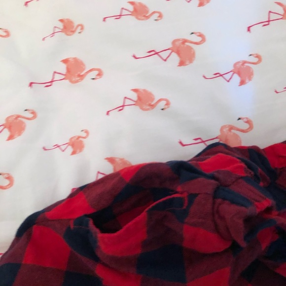 Red plaid, flannel skirt. - Picture 2 of 3